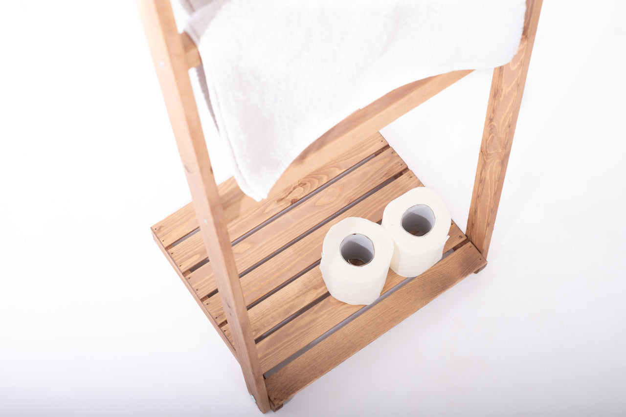 Porte-serviette en bois massif | 120*43cm