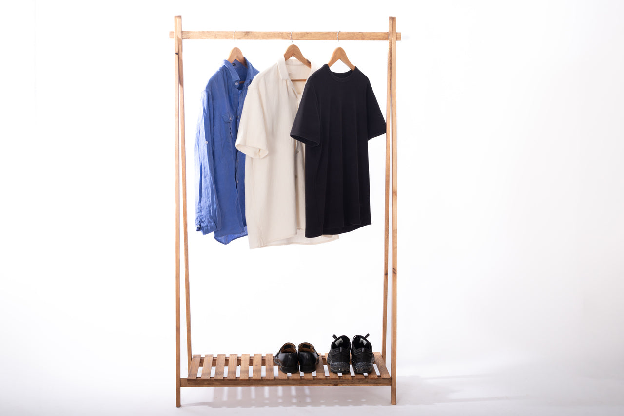 Portant à vêtements en bois | 165*100cm