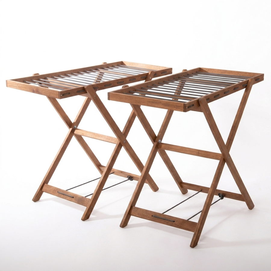 Séchoir à linge pliable en bois | 78×120 cm