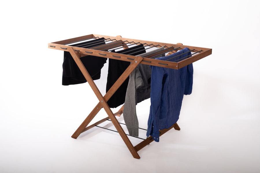 Séchoir à linge pliable en bois | 78×120 cm