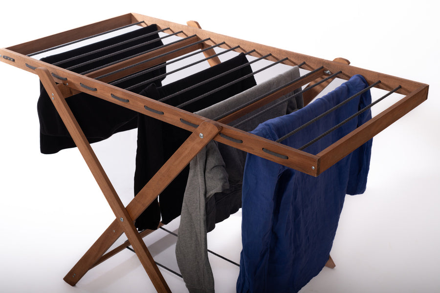 Séchoir à linge pliable en bois | 78×120 cm