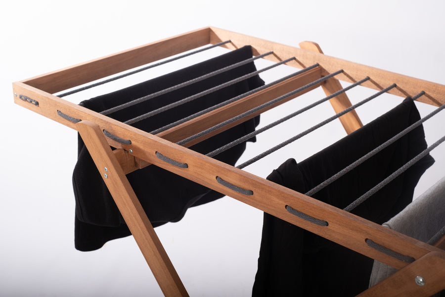 Séchoir à linge pliable en bois | 78×120 cm